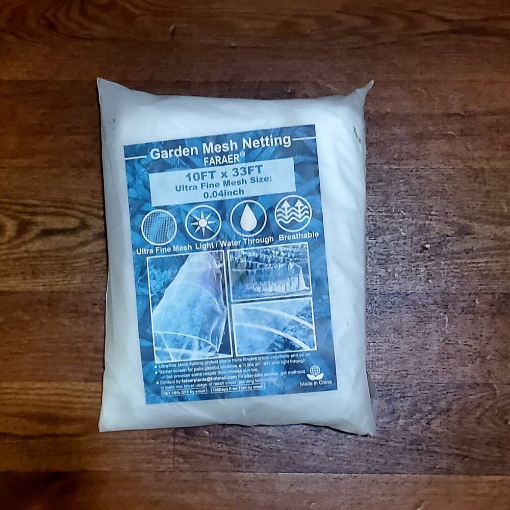 NIB FARAER Ultra Fine Garden Mesh Netting 10 FT x 33 FT NWT